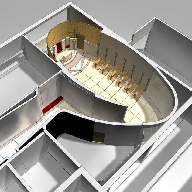 Rendering 3D – Cappella Religiosa